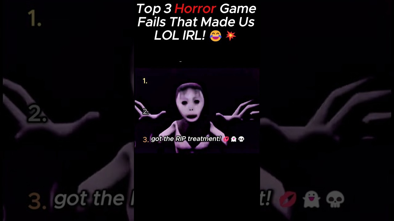 Top 3 Horror Game Fails That Made Us LOL IRL! 😂💥