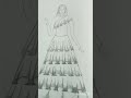 dress designing pencil drawing #art
