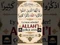 Ahzab 41 – Allah’ı Çokça Zikredin