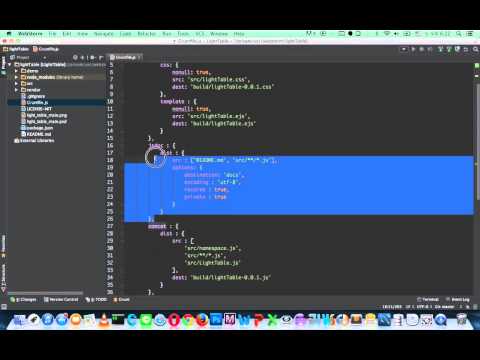 WebStorm에서 Grunt 사용 시연