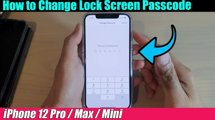 How do you change your lock screen password on iphone