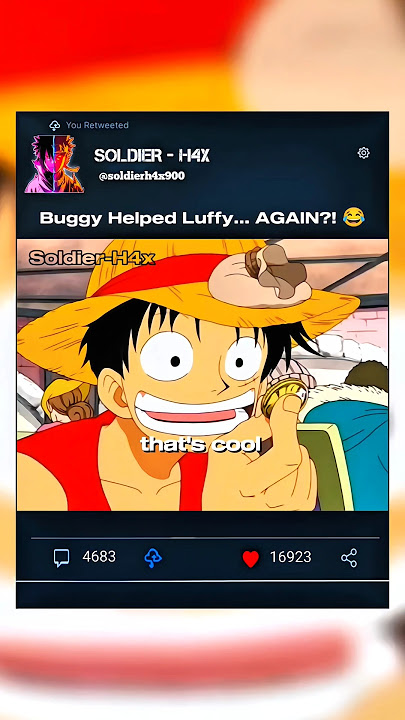 BUGGY’S BIGGEST L 😂 #luffy #funny #shorts