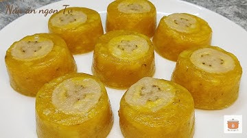 Ngon tuyệt! Cách làm BÁNH CHUỐI HẤP bằng nồi cơm điện ăn dẻo dẻo, thơm thơm