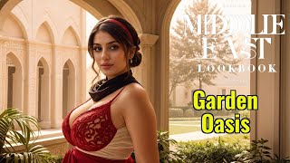 [4K] Middle East AI Lookbook-Arabian- Garden Oasis