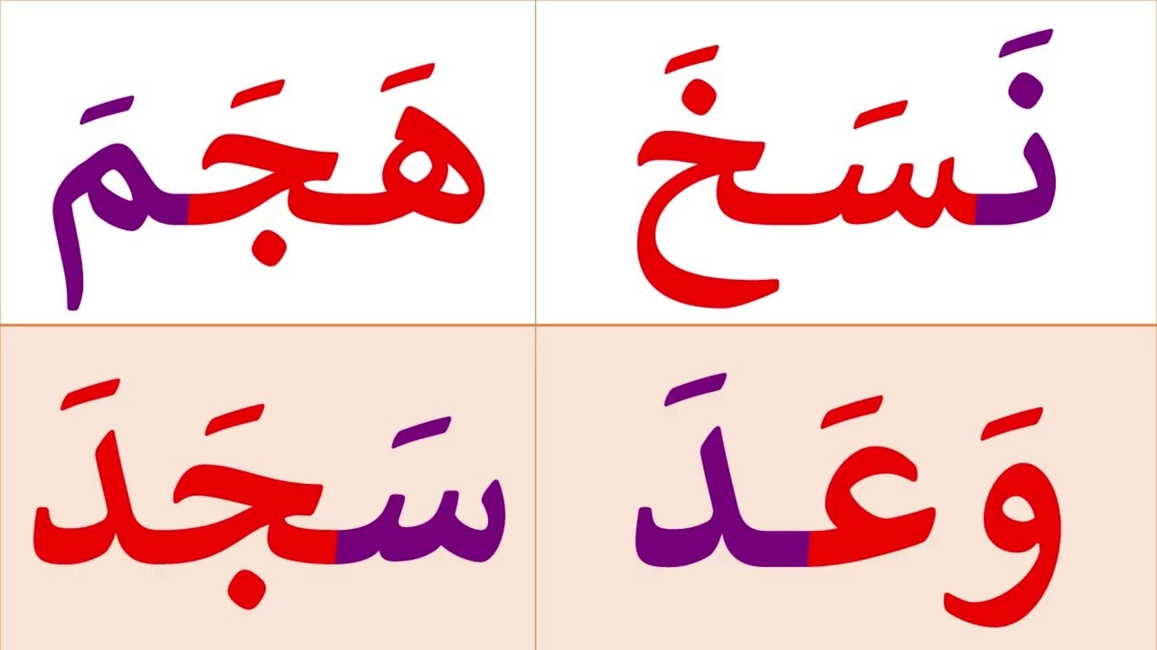 تعلم كيف تقرأ كلمات ثلاثية مع حركة الفتح | تعلم وعلم طفلك النطق الصحيح للغة العربية