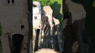 Dji Mini 3 drone - Arača - Aracsi pusztatemplom - XIII century ruins of Romanesque church II #shorts