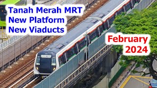 Tanah Merah MRT Station New Platform February 2024