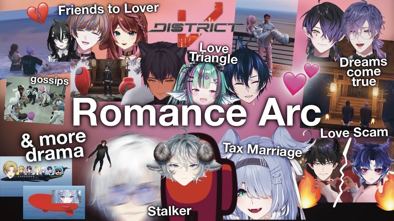 #DistrictV The Movie Part 3 - Romance Arc❤️ Nijisanji EN funny moments interactions & chaotic drama