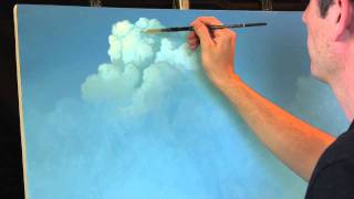 Painting Clouds with Tim Gagnon, A Time Lapse Speed Landscape Painting with Acrylic
