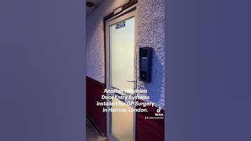 Hikvision door entry systems installed in Harrow, London. #accesscontrol #intercom