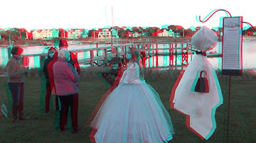 Anaglyph 3D Bass River Yacht Club Halloween 2020.