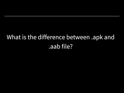 Difference between apk and aab format of application