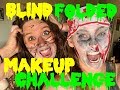 Blind folded makeup challenge halloween edition by perfectly serious