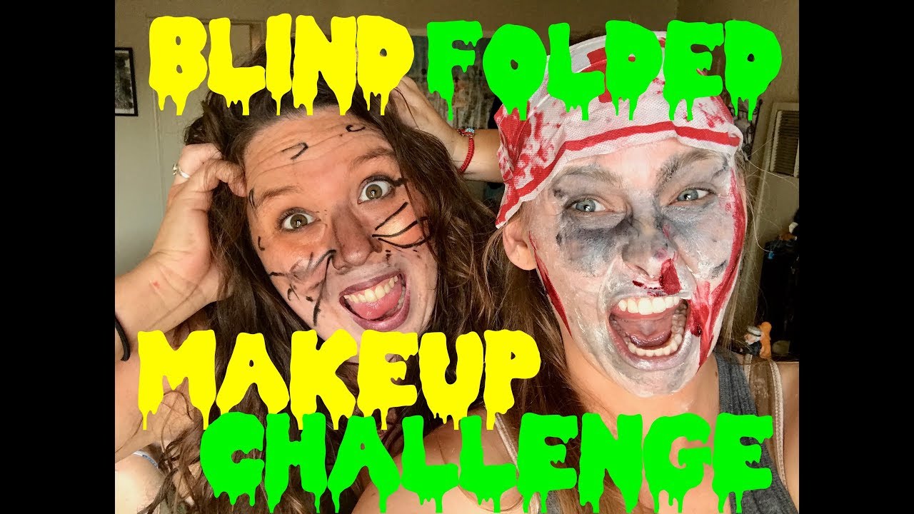 BLIND FOLDED MAKE-UP CHALLENGE: Halloween Edition! by Perfectly Serious