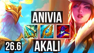 ANIVIA vs AKALI (MID) | KR Master | 26.6