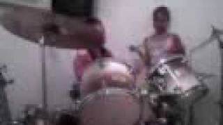 Ruby plays the drums