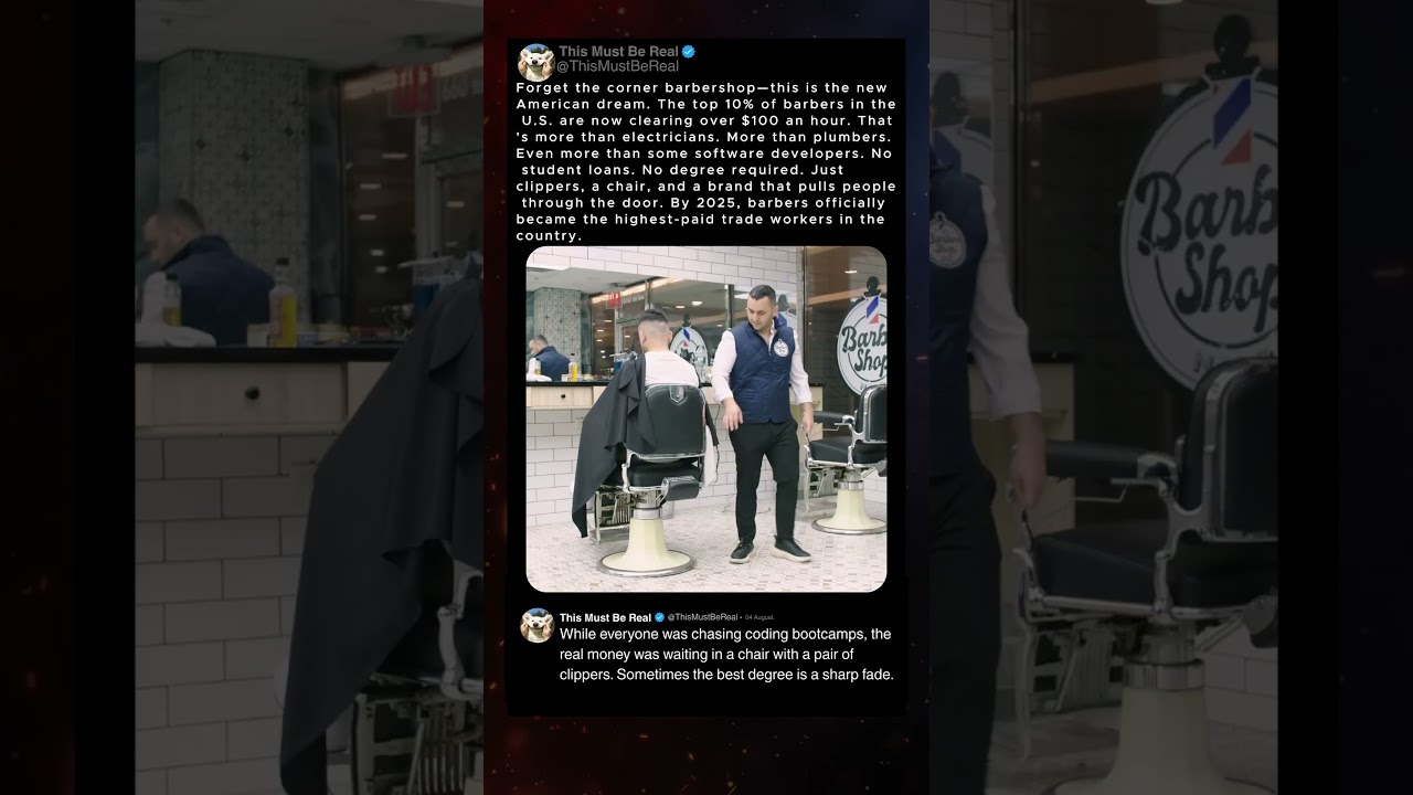 Парикмахеры теперь зарабатывают более 100 долларов в час.