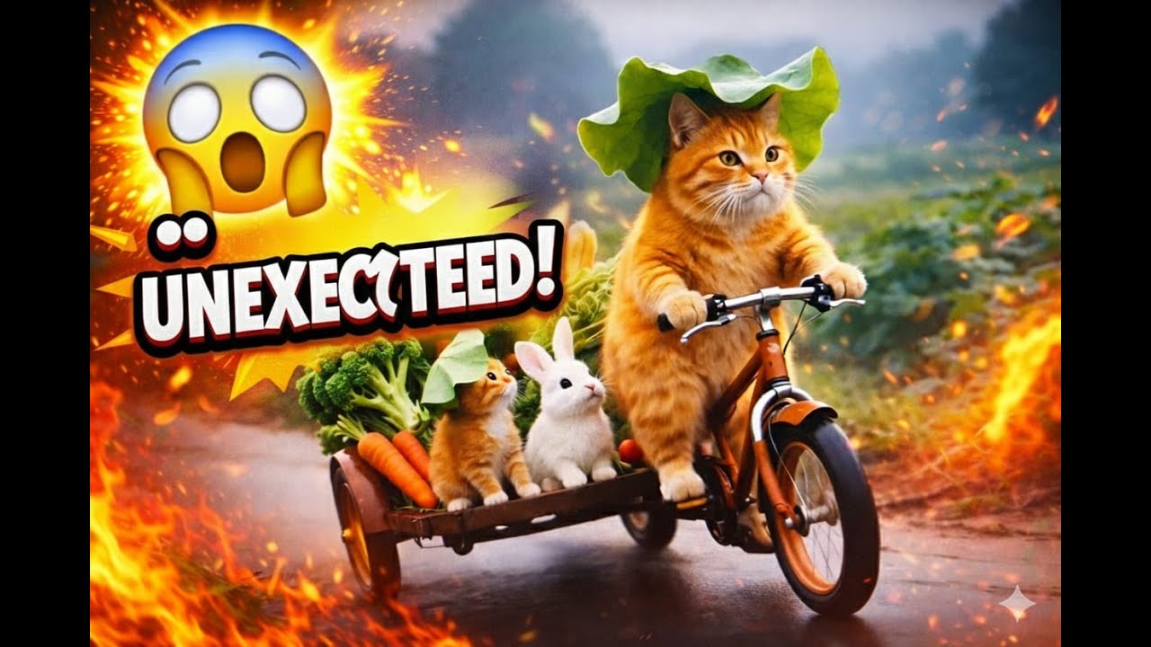 From Abandoned to Loved: How Ginger & Mama Cat Saved a Helpless Bunny 🐰❤️