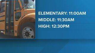 Sumter county schools to dismiss early on Thursday