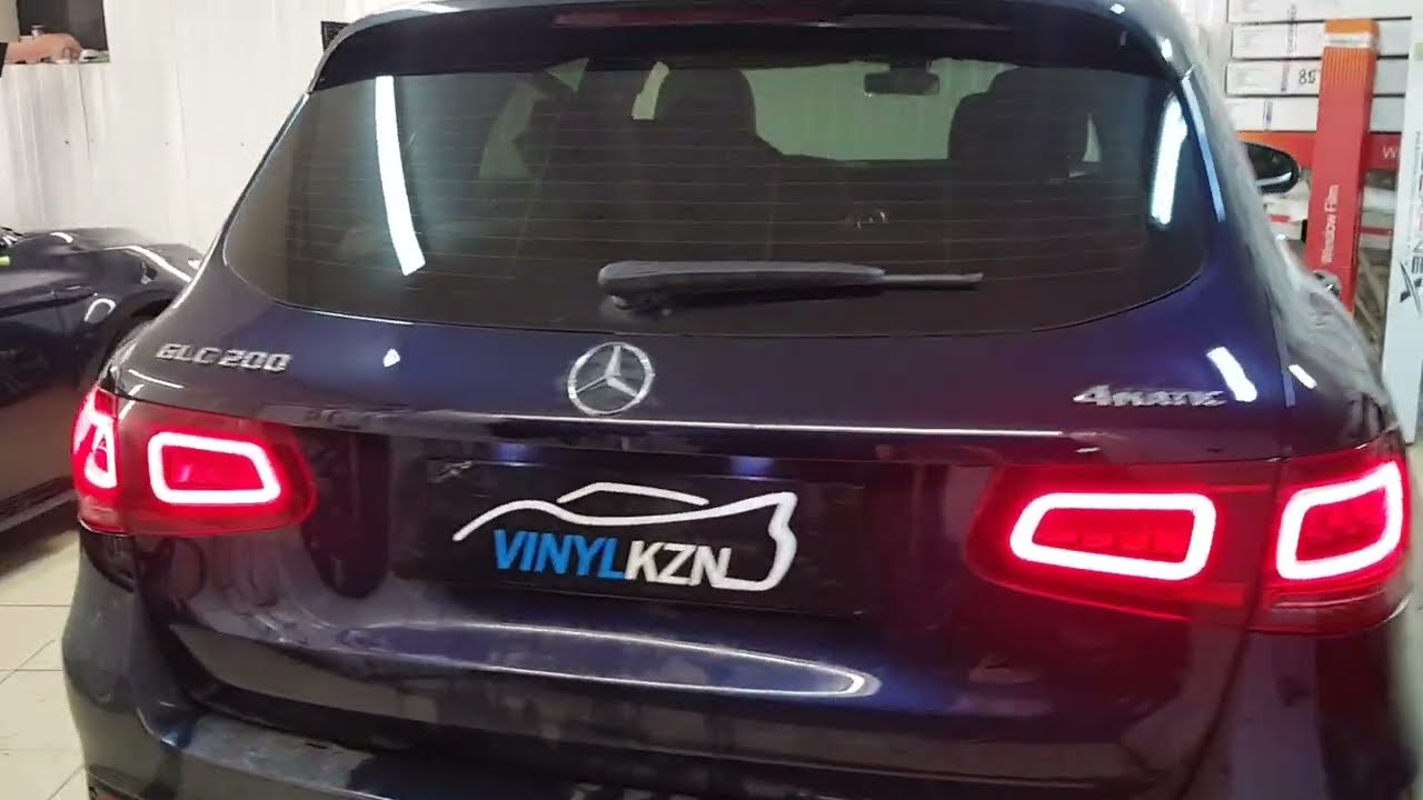 Mercedes GLC - затонировали заднее стекло Llumar ATR 85% затемнения, а боковые стекла Llumar ATR 50%