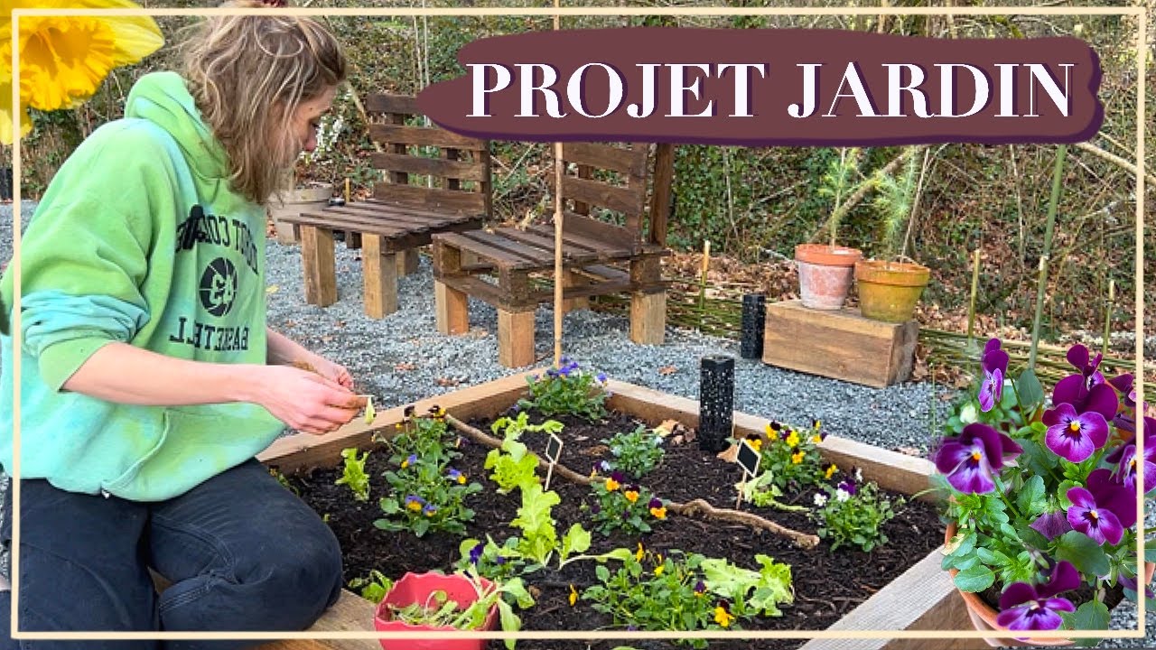 Épisode n°2 I PROJET JARDIN, On continue ! Construction de chaises et plantations !