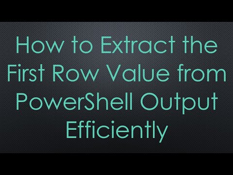 How to Extract