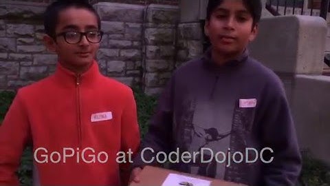 GoPiGo Raspberry Pi robot at CoderDojoDC
