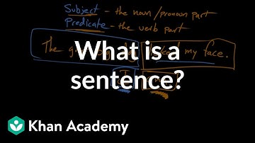 What is a sentence? | Syntax | Khan Academy