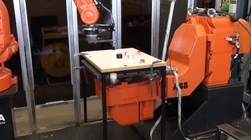 Abb robot guided by PC with Kinect