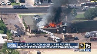 Mesa church goes up in flames
