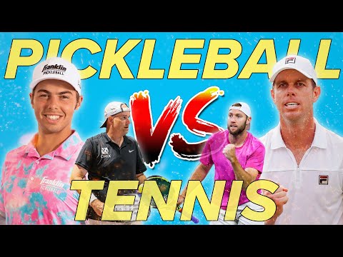 Pickleball PROS vs Tennis PROS - HIGHLIGHTS - (Ben Johns & Matt Wright VS Jack Sock & Sam Querrey)