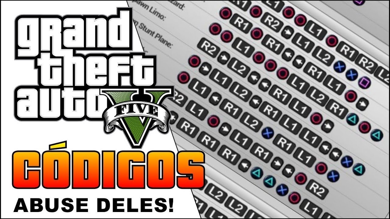 Todos os Códigos do GTA 5 Modo História (EXISTE CÓDIGO DE DINHEIRO?) 