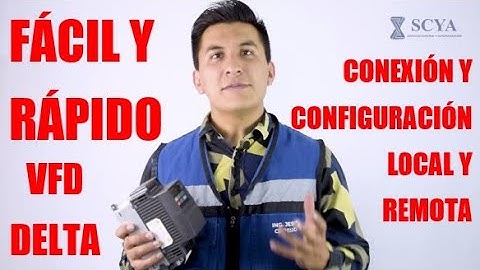Variador de frecuencia DELTA Cómo conectar y configurar fácilmente control local y remoto.