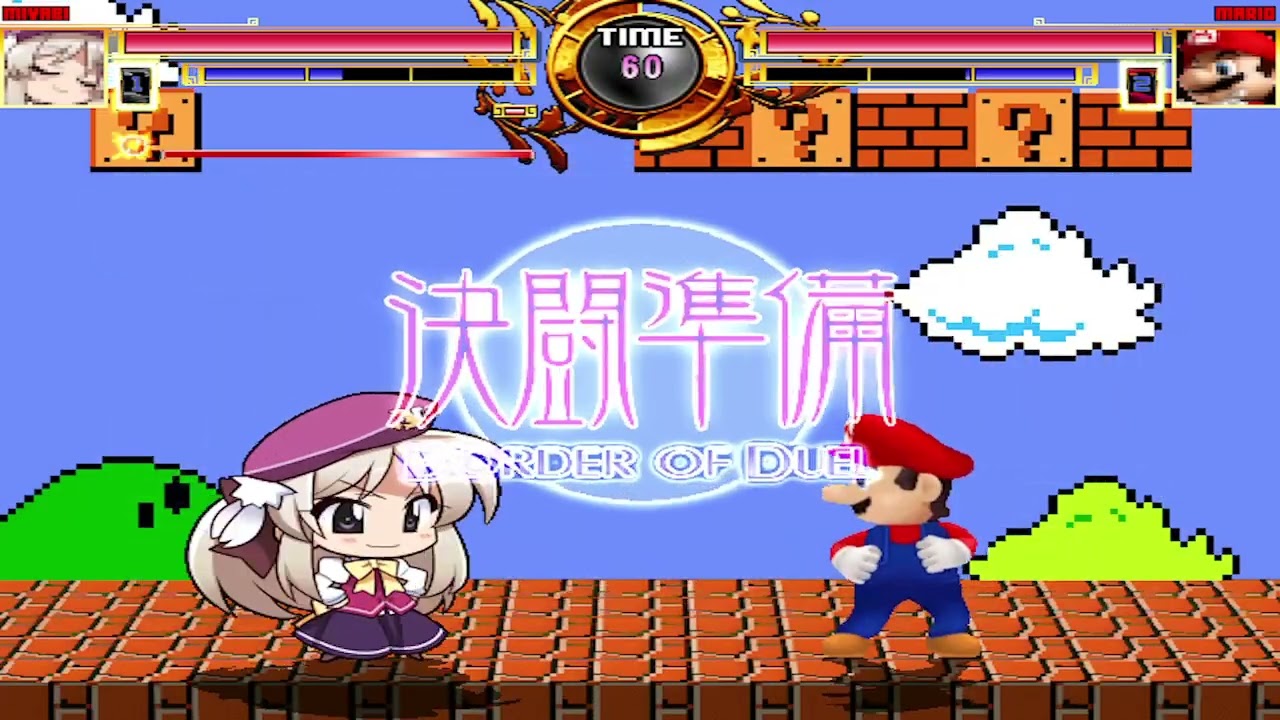 NICK54222 MUGEN: Miyabi Kazamatsuri VS Mario DDND