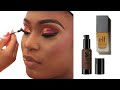 #Shorts👆🏼MAKEUP AND  HAIR TRANSFORMATION| MELANIN WOC DARK SKIN  MAKEUP #makeup