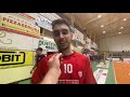Coach Medei e il serbo Kujundzic dopo il test a Grottazzolina