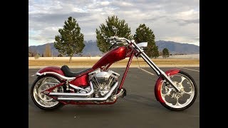 FOR SALE 2007 BIG DOG K9 K-9 CUSTOM SOFTAIL CHOPPER MOTORCYCLE RED FLAMES - HARLEY DAVIDSON $11,978!