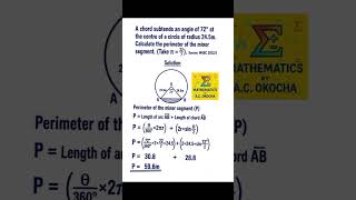 Perimeter of a Minor Segment