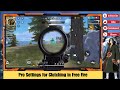 Pro Settings for Clutching in Free Fire