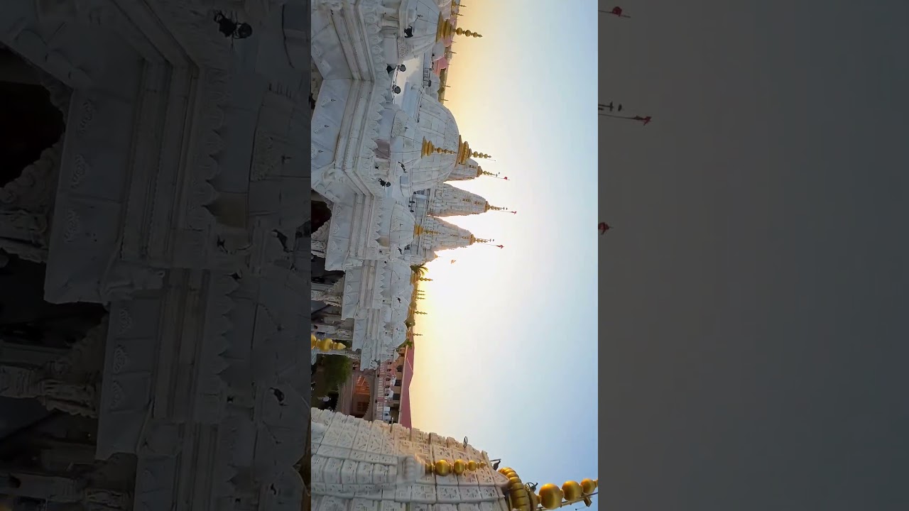 Fpv drone shot of Bhuj Swaminarayan temple. 🔥❤️🙏 
