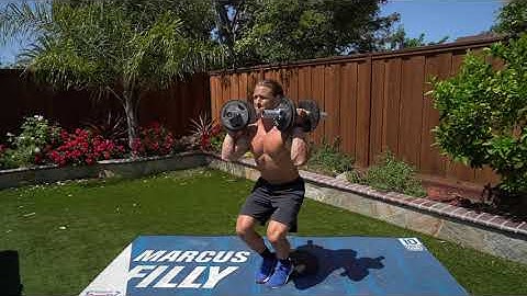 Cyclist Dumbbell Front Rack Squats