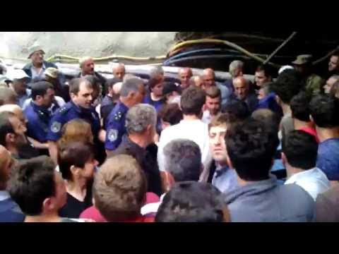 აქციის დაშლა პოლიციის მიერ სოფელ მახალაკიძეებში 15.08.2016