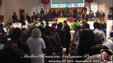 Mother Francine Coleman-Postell - December 21, 1932 - September 8, 2022 - Celebration Of Life
