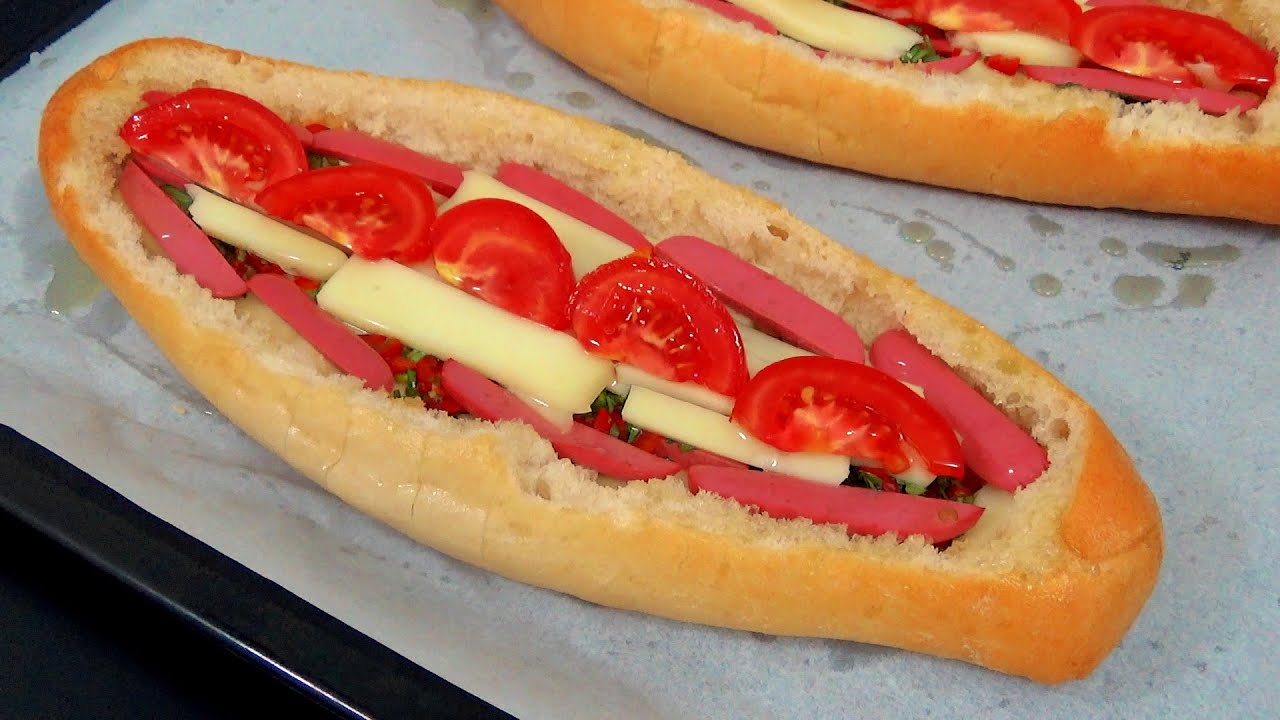 Hamur Açma Derdine Son! Ekmek Pizza Tarifi. Kolay Fırın Yemekleri. Atıştırmalık Kolay Yemek Tarifler