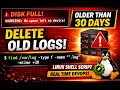 Delete old log Files which are greater than 30 days - Real Time Usecase Explained using scripting