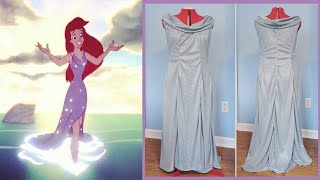 ariel blue dress 2023 The Little Mermaid Princess Ariel Cosplay Costume Ariel Blue Dress Halloween Party Suit, XL / Women