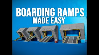 Modular BOARDING RAMPS Made Easy !!! - Space Engineers