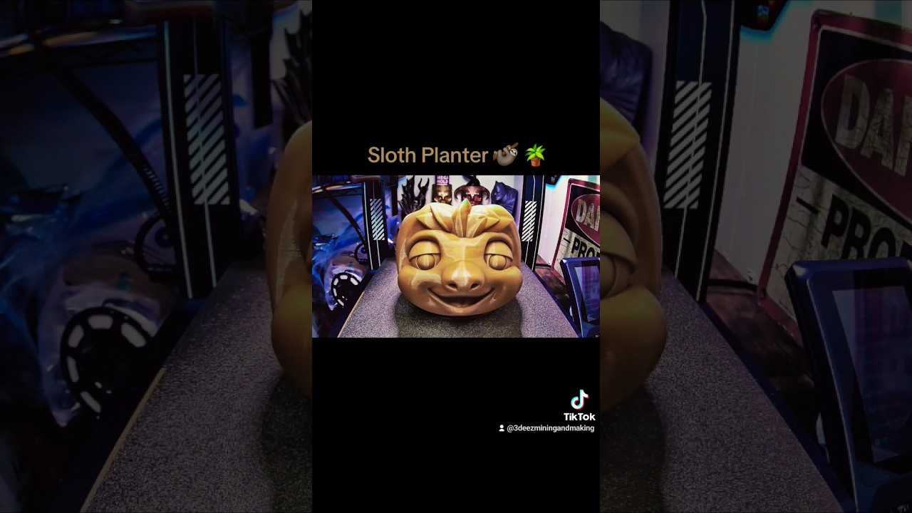 Sloth Planter 3D Print Time-lapse 🦥🪴