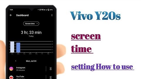 Vivo Y20s screen time setting hidden features how to use