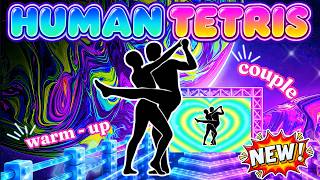 Move Together, Stay Together | 💕 HUMAN TETRIS x 2 player 💕 | Viral Immersive Interactive Warm-Up #7 screenshot 4